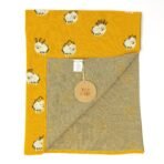 TIDY SLEEP 100% Cotton Knitted Blanket for New Born Baby, Soft and Breathable Quilt Wrapper for New Born Boy & Girl | Size 100 cm x 80 cm, 0 to 18 Month (Sheep) - Fast Shipping to USA & Canada