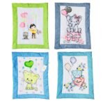 Infantbond Printed Cotton Hand Carry Bed (Pack of 4, Multicolor) ? Fast Shipping to USA & Canada