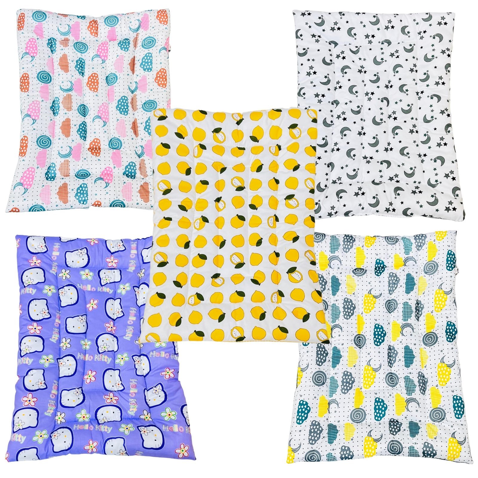 91u4lgFXLUL-1.jpg Infantbond Cotton Baby Bed Set (Pack of 5, Spiral Multi-Color) ? Fast Shipping to USA & Canada - Image 1