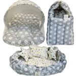 Infantbond Reversible Nest Mattress with Net (Gray Sheep) ? Fast Shipping to USA & Canada