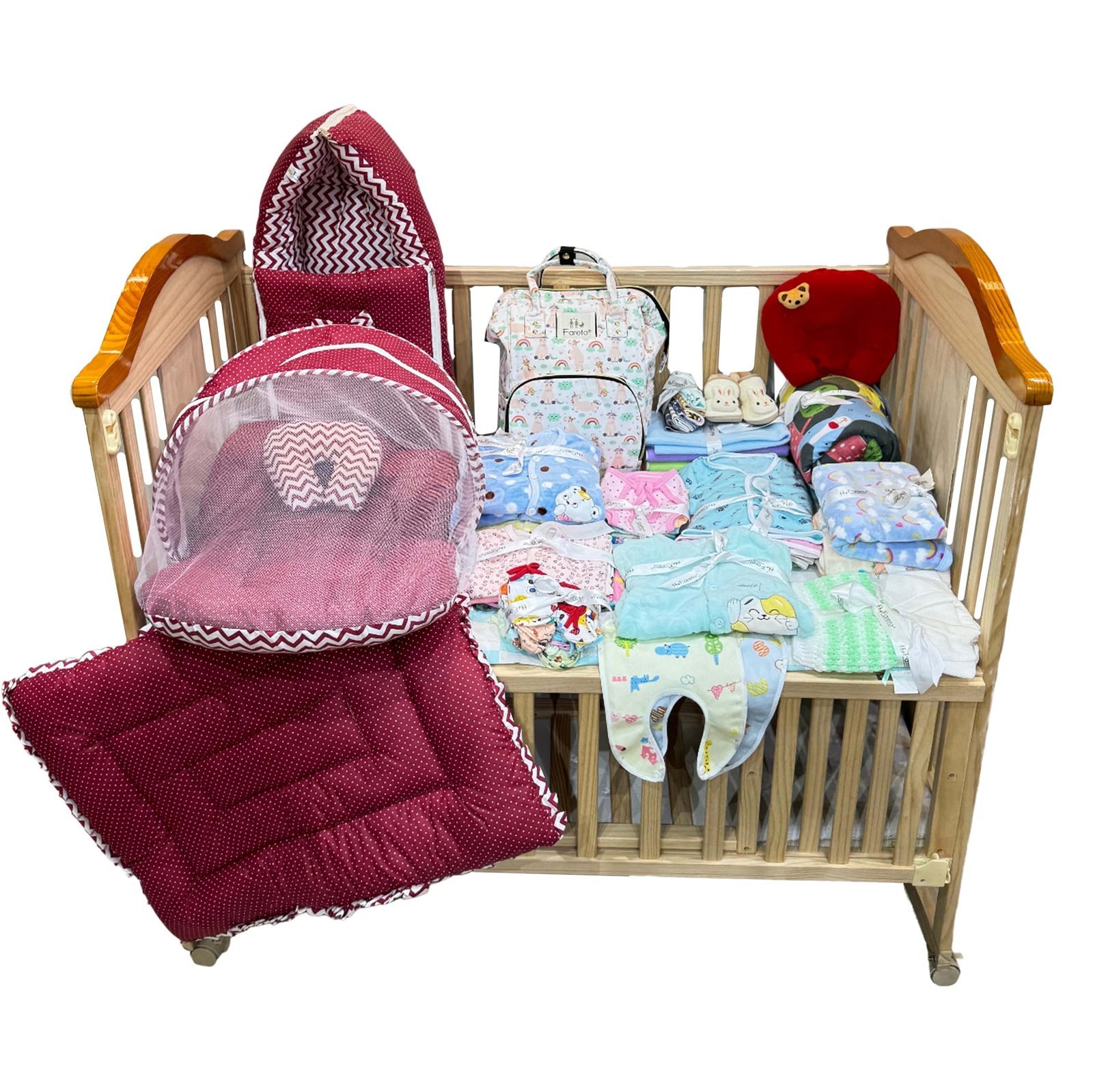 91wMssnNmHL-1.jpg Infantbond 73 in 1 Monsoon Hospital Essentials (Red Polka) ? Fast Shipping to USA & Canada - Image 1