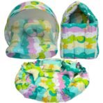 Infantbond Reversible Nest Mattress with Net (Pista Green Star) ? Fast Shipping to USA & Canada