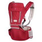 1st Step 5 in 1 Hip Seat Baby Carrier with 5 Carry Positions, Detachable Hip seat, Padded Waist Belt for 4 to 36 Months Baby, Adjustable New-Born to Toddler Carrier, Max Weight Up to 16 Kgs (Red) - Fast Shipping to USA & Canada