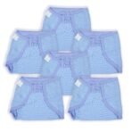 1st Step Washable and 100% Cotton Nappies (Blue, Medium) - Fast Shipping to USA & Canada