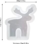 Christmas Elk Candle Mould Christmas Reindeer Elk Shape Silicone Mold for Xmas Candle Making Wax Melts Aromatherapy Car Freshie Soap Resin Casting Molds Christmas Candle Molds - Fast Shipping to USA & Canada - Image 3