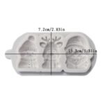 Christmas Candle Moulds Xmas Reindeer Snowman Santa Claus Shape Silicone Molds for Xmas Candle Making Wax Melts Car Freshie Soap Resin Casting Christmas Cake & Cookie Decorating & Crafts - Fast Shipping to USA & Canada - Image 3