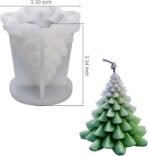 Silicone Christmas Tree Candle Wax Molds Resin Molds Soap Molds DIY Fancy Candle Mold Aromatherapy Candles Soy Wax Candles X'Mas Tree Mold BI-93 - Fast Shipping to USA & Canada - Image 5