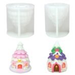 3D Christmas Pointed Pine House Tree Silicone Candle Mould, Cake Cupcake Jelly Pudding Topper, Scented or Unscented Aromatherapy Candle Mould, Soy Wax Candle, DIY Craft Projects SLH 930240 (PACK OF 1) - Fast Shipping to USA & Canada - Image 7