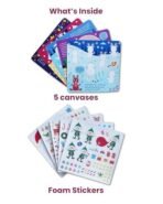 GDKJ DIY Peel & Press Craft Kit with 5 Christmas Themed Stickers Sheets | 5 Picture Boards to Complete | Fun & Educational Art Set - Christmas - Fast Shipping to USA & Canada - Image 3