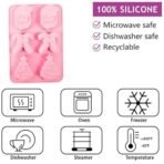 HUSAINIMART | 6 Cavity Christmas Silicone Mould 3D Christmas Molds Santa Claus Bells Xmas Tree Shape for DIY Baking Chocolate Candy Cake Jello Cupcake Muffin Jello Mousse Candle Wax Melts - Fast Shipping to USA & Canada - Image 5