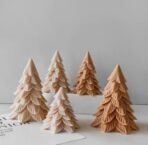 Decorative Christmas Tree Candle Mold Silicone Soap Epoxy Resin Wax Mold 3D Xmas Tree Moulds for Candle Making Craft Cake Chocolate Making DIY Christmas Party Gift Home Party Decoration - Fast Shipping to USA & Canada - Image 5