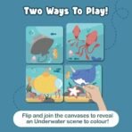 Binca Dotties Dot Art Activity Kit, 750+ Stickers, Underwater Animals Mess-Free Activities, DIY Dot Sticker Art for Toddlers, Kids Travel Activities, Craft Kits & Gifts for Boys & Girls Ages 4,5,6,7 - Fast Shipping to USA & Canada - Image 3