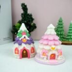 3D Christmas Pointed Pine House Tree Silicone Candle Mould, Cake Cupcake Jelly Pudding Topper, Scented or Unscented Aromatherapy Candle Mould, Soy Wax Candle, DIY Craft Projects SLH 930240 (PACK OF 1) - Fast Shipping to USA & Canada - Image 4