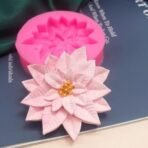 Holly Leaf Flower Silicone Candle Mould for Candle Making Wax Melts Fondant Chocolate Candy Cake Decoration Baking Candle Soap Resin Crafts Home Decor Polymer Clay Christmas Decoration - Fast Shipping to USA & Canada - Image 4