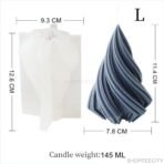 Spiral Cone Shape Column Candle Mold I 3D Geometric Thread Pillar Tree Silicone Epoxy Mould I Christmas Tree Mold for DIY Candle Making Handmade Ornament Chocolate, Cake decor, Aromatherapy, Soap, Resin Art Craft (Large) - Fast Shipping to USA & Canada - Image 6