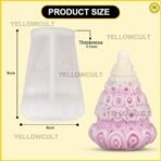YellowCult 3D Floral Christmas Tree Mould Silicone Candle Mold for Aromatherapy Candles Epoxy Resin Casting Handmade Wax Soaps Polymer Clay DIY Art Crafts Supplies Home Decoration - Fast Shipping to USA & Canada - Image 3
