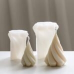 RKPM HOMES Spiral Cone Shape Column Candle Mold I 3D Geometric Thread Pillar Tree Silicone Epoxy Mould I for DIY Handmade Ornament Chocolate, Cake decor, Aromatherapy, Soap, Resin Art Craft (Small) - Fast Shipping to USA & Canada - Image 4
