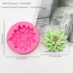 Holly Leaf Flower Silicone Candle Mould for Candle Making Wax Melts Fondant Chocolate Candy Cake Decoration Baking Candle Soap Resin Crafts Home Decor Polymer Clay Christmas Decoration - Fast Shipping to USA & Canada - Image 3