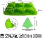 Skytail 6 Christmas Tree Silicone Candle Mould, Cake Baking Mold for Soap Muffin Cups Jello Chocolate Biscuit Baking Handmade Moulds DIY Mold 10" for Christmas Holiday - Fast Shipping to USA & Canada - Image 3