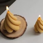 FirstTry Spiral Cone Shape Column Candle Mold I 3D Geometric Thread Pillar Tree Silicone Epoxy Mould I for DIY Handmade Ornament Chocolate, Cake decor, Aromatherapy, Soap, Resin Art Craft (Small) - Fast Shipping to USA & Canada - Image 7