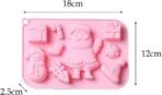 Christmas Chocolate Mould, Candy Baking, 3D Santa Claus, Hat Snowman,Tree, Gift Boxes, Socks, Candy Stick Shape Mold for DIY Handmade Soap Candles Jelly Fondant,Gummy - Fast Shipping to USA & Canada - Image 3
