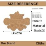 Cliths 1pcs Christmas MDF Merry Christmas Sign Base DIY Wooden Painting Board for Wall Hanging, Xmas Home D?cor, Kids Craft Activity 30.48x22.25cm - Fast Shipping to USA & Canada - Image 2