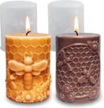 2pcs Candle Mould Silicone, Candle Making Material Kit for Adults,Candle Mould, Christmas Candle Moulds, White Cylinder Mould for Candle Making, DIY Home Decor, Protable Gifts - Fast Shipping to USA & Canada - Image 2