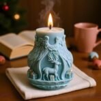 Christmas Reindeer Candle Mould Christmas Reindeer Elk Shape Silicone Molds for Xmas Candle Making Wax Melts Aromatherapy Xmas Candle Pillar Soap Resin Casting Molds Christmas Candle Molds - Fast Shipping to USA & Canada - Image 4