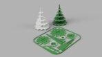 3D Craft 3D Printed DIY Christmas Tree Assembly Kit ? Snap-Together Winter Holiday Decor Craft Toy, Reusable Mini Christmas Tree Model for Kids & Adults, Easy Slot-Fit Design, Festive Desk Decoration Craft Set(Multicolor) - Fast Shipping to USA & Canada