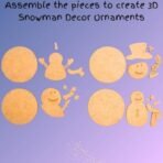 Make-Believe Snowman Painting Kit, Christmas Activity & Painting Kit, Christmas Tree Ornaments Kit - Fast Shipping to USA & Canada - Image 4