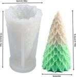 RKPM HOMES Christmas Tree Candle Mould I 3D Fondant Silicone Scented Wax Mould I Succulent Molds | Handmade Candles Making | for Mousse Dessert Soap Cake DIY Decorating (Leafy Pine) - Fast Shipping to USA & Canada - Image 5