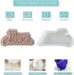 3D Merry Christmas Candle Mould for Candle Making Soft Silicone Mold Multi-Purpose Resin Molds for Merry Christmas Ornament DIY Silicone Mold for Handmade Soap Scented Candle Candy Chocholate - Fast Shipping to USA & Canada - Image 5