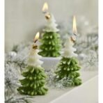 Christmas Tree Silicone Candle Mould 3D Xmas Pine Tree Mold for Making Scented Candle DIY Waxmelts Aromatherapy Epoxy Resin Casting Home Decor Soap Cake Chocolate Christmas Party Gift Plaster Polymer Clay - Fast Shipping to USA & Canada - Image 4