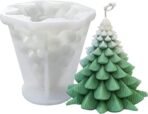 Radiance Store Christmas Tree Candle Mold I 3D Fondant Silicone Scented Wax Mould I Succulent Molds | Handmade Candles Making | for Mousse Dessert Soap Cake DIY Decorating - Fast Shipping to USA & Canada