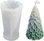 RKPM HOMES Christmas Tree Candle Mould I 3D Fondant Silicone Scented Wax Mould I Succulent Molds | Handmade Candles Making | for Mousse Dessert Soap Cake DIY Decorating (Leafy Pine) - Fast Shipping to USA & Canada - Image 2