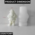 Christmas Santa Claus Silicone Candle Mould, Cake Cupcake Jelly Pudding Topper, Scented or Unscented Aromatherapy Candle Mould, Soy Wax Candle, DIY Craft Projects SLH 933 (Pack of 1) - Fast Shipping to USA & Canada - Image 3