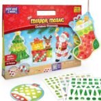 Imagimake Mirror Mosaic : Christmas Ornaments | Mess Free DIY Mosaic Art & Craft Kit | 950+ Foil Sticker | Travel Toys | Christmas Gift for Kids Ages 3,4,5,6,7,8,Multicolor - Fast Shipping to USA & Canada - Image 2