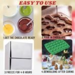 Baking Set Christmas Silicone Chocolate Mould, Holiday Shapes with Gingerbread Men 30 Cavity Christmas Gummy Molds, Snowmen, Bells, Trees, Pack of 1 (30 Cavity, 1, Pack) - Fast Shipping to USA & Canada - Image 7