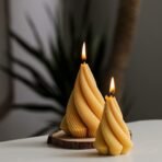 RKPM HOMES Spiral Cone Shape Column Candle Mold I 3D Geometric Thread Pillar Tree Silicone Epoxy Mould I for DIY Handmade Ornament Chocolate, Cake decor, Aromatherapy, Soap, Resin Art Craft (Small) - Fast Shipping to USA & Canada - Image 6