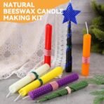 HASTHIP 12PCS Beeswax Candle Making Kit, Beeswax Sheets for Candle Making, Candle Rolling Kit DIY Candle Maker, Christmas Candle Starter Making Kit for kids Adults - Fast Shipping to USA & Canada - Image 3