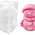 RKPM HOMES Christmas Candle Mold I 3D Fondant Scarf Hat Snowman Silicone Scented Wax Mould I Succulent Molds for DIY Handmade Ornament Cake decor Aromatherapy Soap Resin Clay Art Crafts Home decor - Fast Shipping to USA & Canada