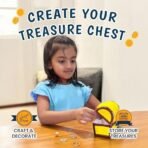 Pirates Treasure Crafting Kit | Fun and Learning Craft Kit for 5+ Year Olds | Creative DIY Fun Activity Kit for Boys & Girls | Ideal Gift for Early School-goers | 4-in-1 Activity Box - Fast Shipping to USA & Canada - Image 3