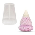 YellowCult 3D Floral Christmas Tree Mould Silicone Candle Mold for Aromatherapy Candles Epoxy Resin Casting Handmade Wax Soaps Polymer Clay DIY Art Crafts Supplies Home Decoration - Fast Shipping to USA & Canada