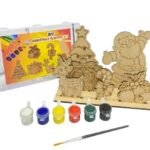LUOSHI DIY Christmas Ornament Painting Activity Kit Wooden Decoration Craft Making Packed in Wooden Box. (1) - Fast Shipping to USA & Canada
