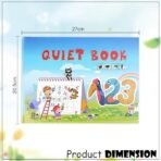GLUN Montessori Quiet Book for Kids, Interactive Learning Busy for Toddlers, Educational Toys for 2-5 Year Olds, Preschool Activity, Birthday Return Gift for Boys & Girls (Numeric Theme) - Fast Shipping to USA & Canada - Image 4
