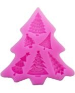 Christmas Tree Silicone Mould, Fondant Cake Decorating Tool, Multi-Design Cookie Mould, Candle Mold - Fast Shipping to USA & Canada