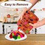 Baking Set Christmas Silicone Chocolate Mould, Holiday Shapes with Gingerbread Men 30 Cavity Christmas Gummy Molds, Snowmen, Bells, Trees, Pack of 1 (30 Cavity, 2, Pack) - Fast Shipping to USA & Canada - Image 5