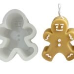 FirstTry Candle Mold I 3D Fondant Silicone Scented Wax Mould I Special for Christmas Succulent Molds for DIY Handmade Aromatherapy Ornament Soap Cake decor, Resin Art Craft (Snowman) - Fast Shipping to USA & Canada