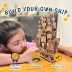 Pirates Treasure Crafting Kit | Fun and Learning Craft Kit for 5+ Year Olds | Creative DIY Fun Activity Kit for Boys & Girls | Ideal Gift for Early School-goers | 4-in-1 Activity Box - Fast Shipping to USA & Canada - Image 2