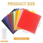 HASTHIP 12PCS Beeswax Candle Making Kit, Beeswax Sheets for Candle Making, Candle Rolling Kit DIY Candle Maker, Christmas Candle Starter Making Kit for kids Adults - Fast Shipping to USA & Canada - Image 2